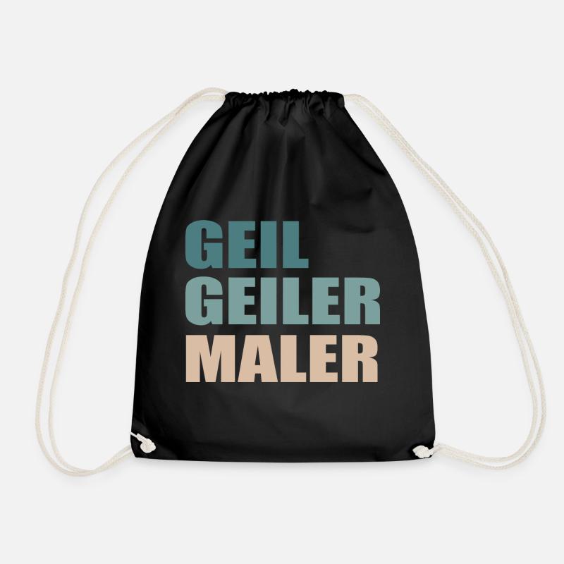 Maler Beruf Handwerk - Turnbeutel - Schwarz