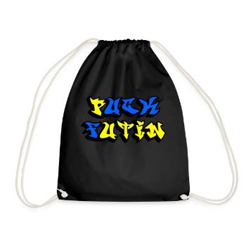 Fuck Putin - Drawstring Bag - black - Front