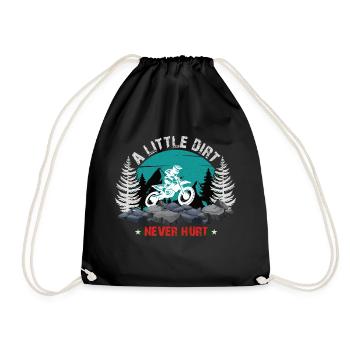 Dirtbike, Motorcross, Motorcycle, Bike, Outdoor - Drawstring Bag - black - Front