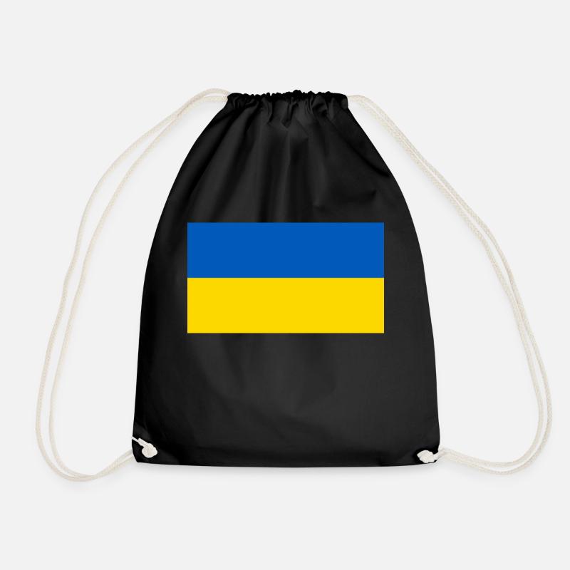 Ukrainische Flagge - Turnbeutel - Schwarz