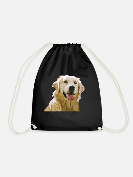 Golden Retriever - Turnbeutel - Schwarz