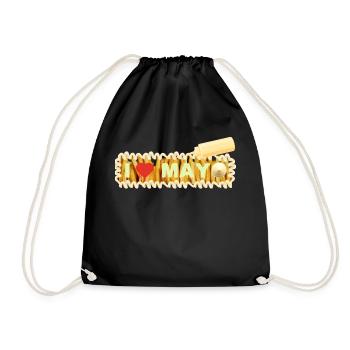 I Love Mayonnaise - Drawstring Bag - black - Front