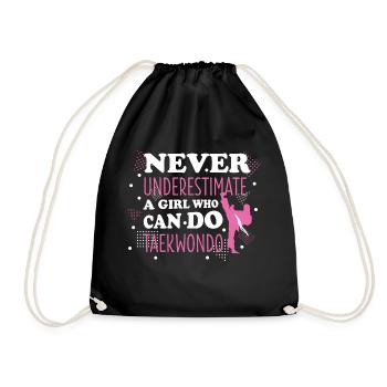 Never underestimate martial arts lovers. Poison - Drawstring Bag - black - Front