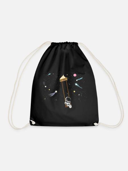 Astronaut Sandwich Liebe Astronomie Sandwich - Turnbeutel - Schwarz