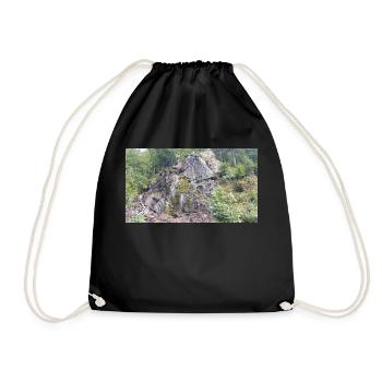 Waterfall - Drawstring Bag - black - Front