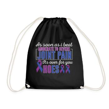 Beat Joint Pain Arthritis Awareness - Drawstring Bag - black - Front