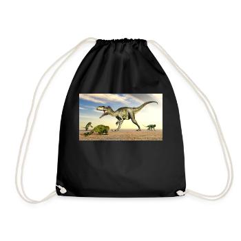 Megalosaurus and Doliosauriscus - Drawstring Bag - black - Front