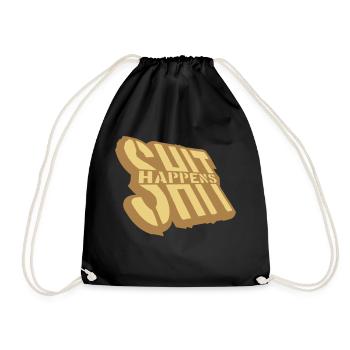 Malheur Dire que la merde arrive - Sac de sport léger - noir - Devant