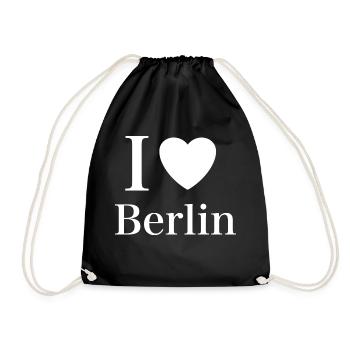 J’adore Berlin - Sac de sport léger - noir - Devant