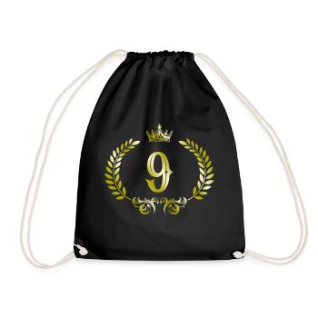 9 Couronne de chiffres - Sac de sport léger - noir - Devant