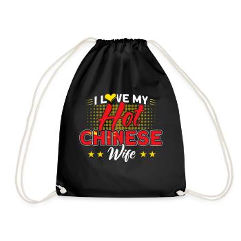 Chine Chinese Roots Cadeau - Sac de sport léger - noir - Devant