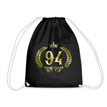 94 Couronne numérique - Sac de sport léger - noir - Devant