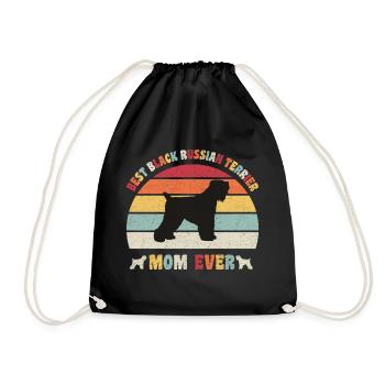 Meilleure maman Black Russian Terrier jamais amoureuse des chiens - Sac de sport léger - noir - Devant