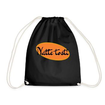 Wet sandwich - Drawstring Bag - black - Front