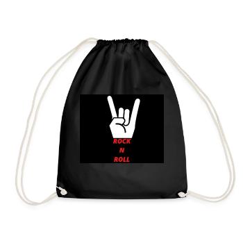 ROCK N ROLL - Turnbeutel - Schwarz - Vorne