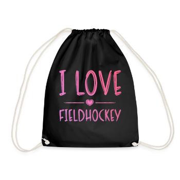 J’adore le hockey sur gazon - Sac de sport léger - noir - Devant