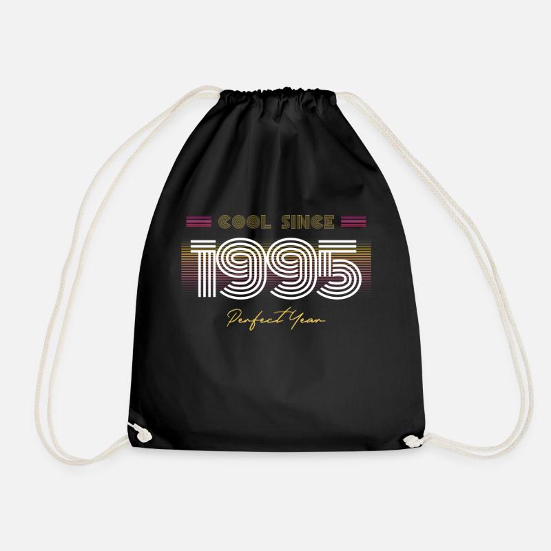 Birthday Cool since 1995 - Drawstring Bag - black