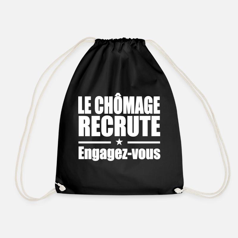 Le Chômage Engagez-vous - Sac de sport léger - noir