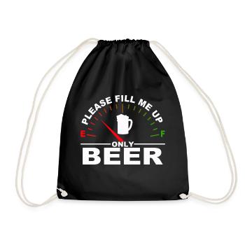 Beer - Drawstring Bag - black - Front