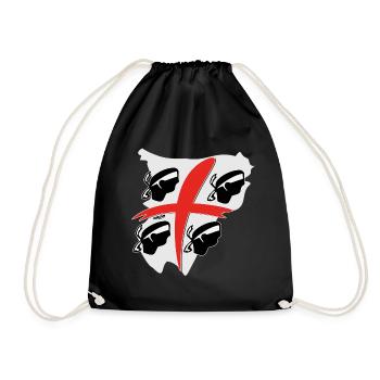 La Sardaigne avec 4 Maures - Sac de sport léger - noir - Devant