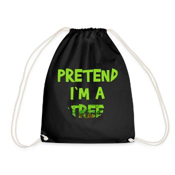 Faites semblant DANS UN ARBRE, Costume d’Halloween Cadeau d’octobre - Sac de sport léger - noir - Devant