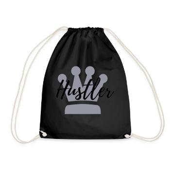 HustlerCrown - Turnbeutel - Schwarz - Vorne