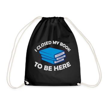 J’ai fermé mon livre - Sac de sport léger - noir - Devant