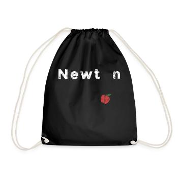 Isaac Newton - Turnbeutel - Schwarz - Vorne