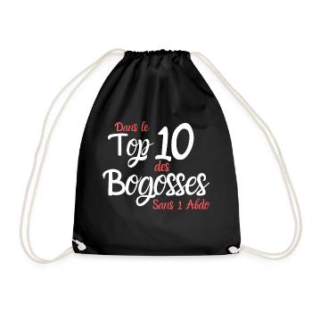 Dans le Top 10 des Bogosses sans 1 abdo - Sac de sport léger - noir - Devant