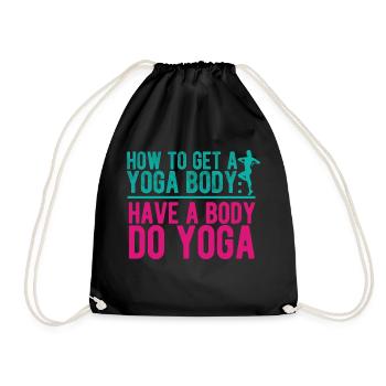 Yogalehrer Spruch Für Yogi Yoga - Turnbeutel - Schwarz - Vorne