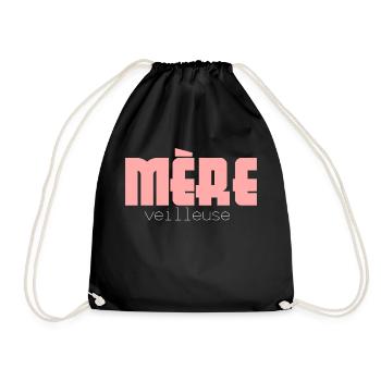 mère veilleuse - Sac de sport léger - noir - Devant