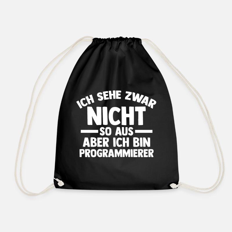 Programmieren Entwickler Coder Programmierer - Turnbeutel - Schwarz