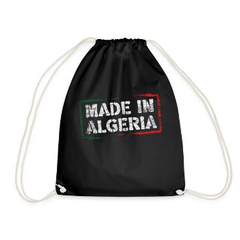 Made in Algeria - Drawstring Bag - black - Front