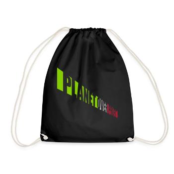 Planète sur le devis de profit - Sac de sport léger - noir - Devant