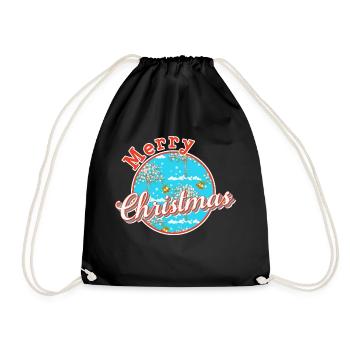 Merry christmas xmas - Sac de sport léger - noir - Devant