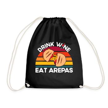 Food lovers Arepas Colombian Arepa Geshe - Drawstring Bag - black - Front