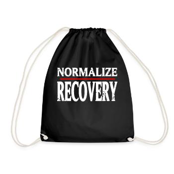 Normaliser la récupération Retro Vintage Sober Designs - Sac de sport léger - noir - Devant