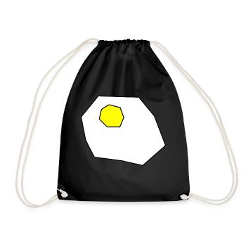 Egg - Drawstring Bag - black - Front