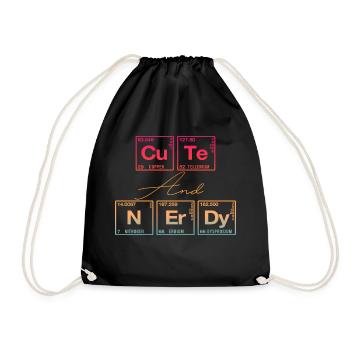 Funny saying for scientists & geeks - Drawstring Bag - black - Front