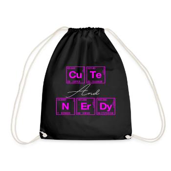 Funny saying for scientists & geeks - Drawstring Bag - black - Front