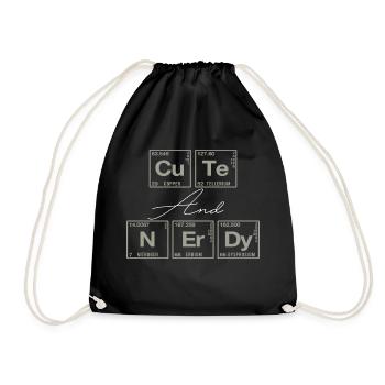 Funny saying for scientists & nerds - Drawstring Bag - black - Front