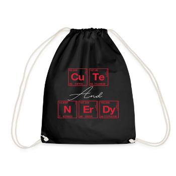 Funny saying for scientists & geeks - Drawstring Bag - black - Front