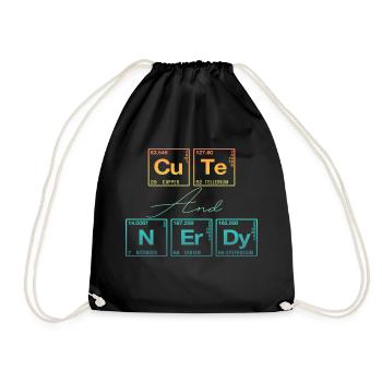 Funny saying for scientists & geeks - Drawstring Bag - black - Front