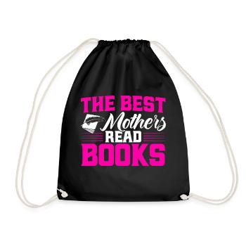 The best mothers read books Read the book Gift - Drawstring Bag - black - Front