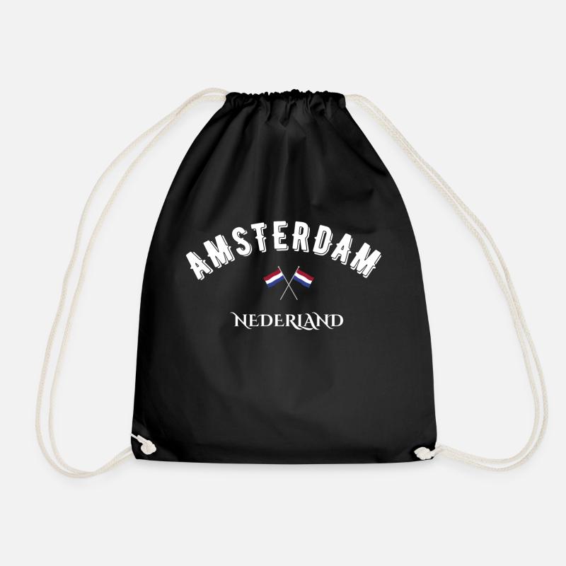 Amsterdam Nederland - Turnbeutel - Schwarz