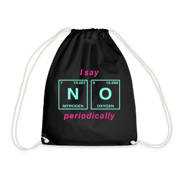 Je dis NON peropdiquement - ne soyez pas un béni-oui-oui! - Sac de sport léger - noir - Devant
