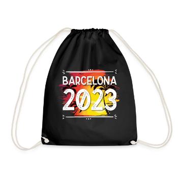 Barcelona 2023 - Turnbeutel - Schwarz - Vorne