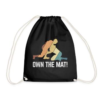 Grappling Martial Arts Wrestling - Turnbeutel - Schwarz - Vorne