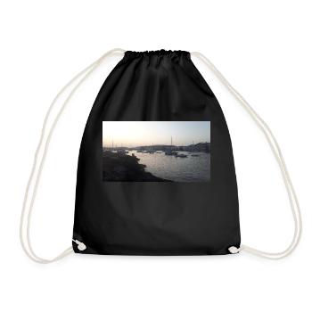 Ships with Landscape - Turnbeutel - Schwarz - Vorne
