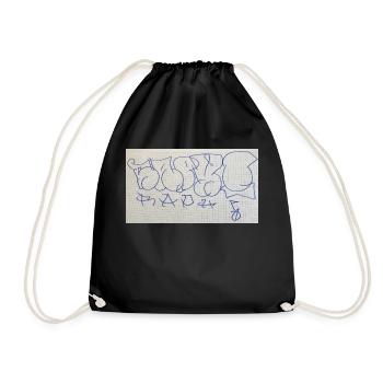 Birthday Present for Raphi (Graffiti Throw Up) - Drawstring Bag - black - Front